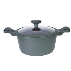Кастрюля из алюминия с крышкой FASHION LINE, PROFFI KITCHEN PKT0239 с антипригарным покрытием 5,2 л