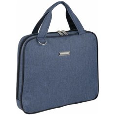 Сумка-папка П7118д серо-синий Polar