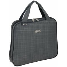 Сумка-папка П7118 клетка темно-серый Polar