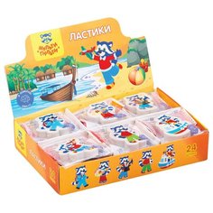 Мульти-Пульти Набор ластиков Приключения Енота, фигурные, 24 шт ассорти