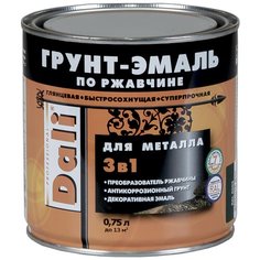 DALI по ржавчине 3-в-1 для металла красно-коричневый (RAL 3011) 0.75 л