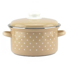 Кастрюля Горох мелкий-Б 3,0 л Эмаль