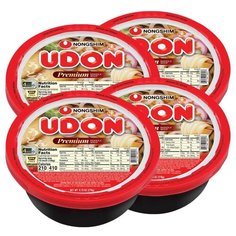 Лапша быстрого приготовления Удон Nongshim, чашка 276 г х 4 шт