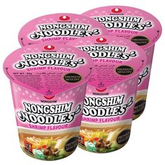 Лапша быстрого приготовления Nongshim с креветками, стакан 65 г х 4 шт