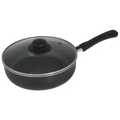 Сотейник Flonal Black and silver BS3243, 24 см, с крышкой, черный