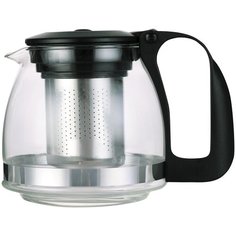 Чайник заварочный Appetite 1,25 л с фильтром чёрный