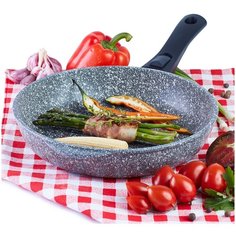 Сковорода-гриль Традиция Мрамор 26 см со съёмной ручкой