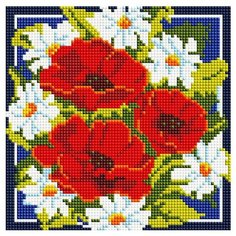 Алмазная мозаика Белоснежка 372-ST-S Милый букет 20х20 см