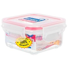 Контейнер квадратный 200 мл 9,5х9,5х4,9 см Xeonic красный