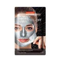 Придающая сияние маска-пилинг для лица Purederm Galaxy Silver Peel-Off Mask, 10 гр