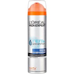 Гель для бритья против раздражений LOreal Paris, 200 мл