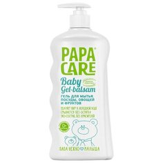 Papa Care Гель для мытья детской посуды, овощей и фруктов, 0.5 л
