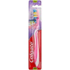 Зубная щетка Colgate Зиг Заг многофункциональная, средней жесткости, розовый