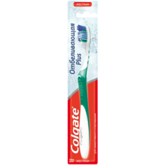 Зубная щетка Colgate Отбеливающая Plus, жесткая, зеленый