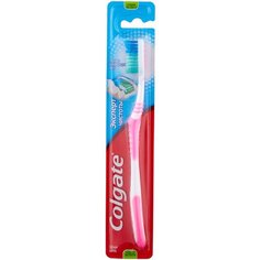 Зубная щетка Colgate Эксперт Чистоты многофункциональная, средней жесткости, розовый