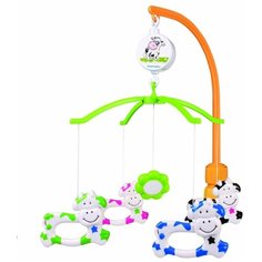 Механический мобиль Canpol Babies Коровки (2/173) оранжевый/зеленый