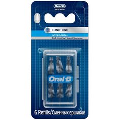 Набор съемных ершиков Oral-B Pro-Expert Clinic Line Interdental конические, бесцветный, 6 шт.