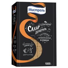 Сахар Мистраль Демерара в кубиках, 1 кг Mistral
