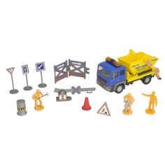 Игровой набор Строительная команда с желтым грузовиком HTI