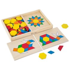 Melissa&Doug Первые навыки "Трафарет с блоками на досках"