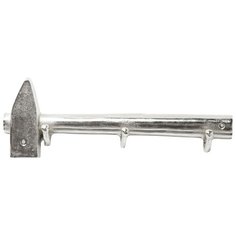 KARE Design Вешалка настенная Hammer, коллекция "Хаммер" 40*18*7, Алюминий, Серебряный