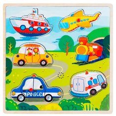 Вкладыши со звуками транспорта "Транспорт" Mapacha