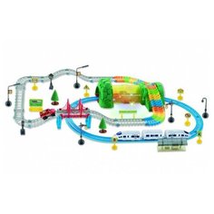 Набор Детская железная дорога+Автотрек Huan Nuo