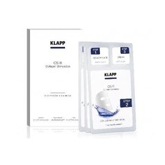 KLAPP 3-х шаговый процедурный набор CS III (Шаг 1 – Концентрат 3*1,5 мл, Шаг 2 – Коллаген-лифтинг маска 3шт, Шаг 3 – Крем 3*2 мл)