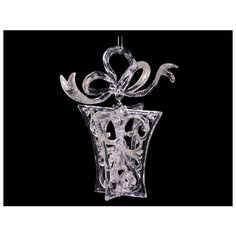 Елочное украшение из акрила ПОДАРОК, прозрачный, разные модели, 13 см, ЦАРЬ ЕЛКА 140328