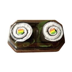 Набор подарочный из двух полотенец РОЛЛЫ, 11х6 см, (полотенца 2шт. 20х20см), Снегурочка Н88522