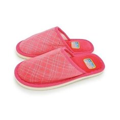 Тапочки Женские Smile of Milady закрытые, из мягкой ткани розового цвета с графическим принтом А-140-110-07 зак р. 36\37