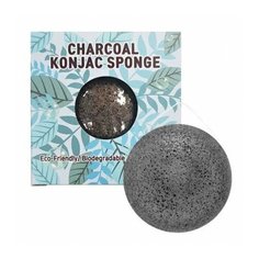 Очищающий спонж конняку с древесным углем Trimay Charcoal Konjac Sponge