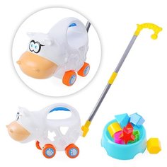 Каталка-сортер Oubaoloon "Коровка", в пакете (88368)