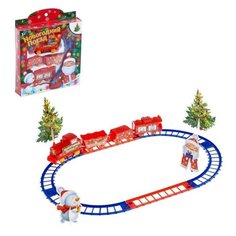 Железная дорога Woow Toys "Дед мороз", с декорациями (NB333-51)