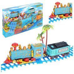 Железная дорога Oubaoloon свет и звук, в коробке (2867)