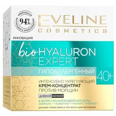 Крем-концентрат Eveline BioHyaluron Expert интенсивно укрепляющий против морщин 40+ гипоаллергенный 15мл