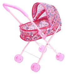 Коляска для кукол Happy Valley "Сладкая поняшка", универсальная, металлический каркас (4608363)