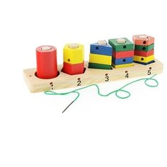 Сортер пирамидка Щепочка 15 деталей (D0886)