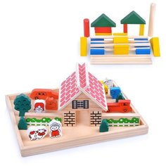 Деревянный конструктор Щепочка "Домик" в пленке (D0392)