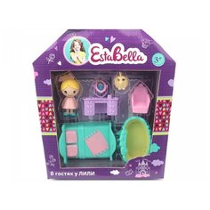 EstaBella Игровой набор с куклой и мебелью В гостях у Полины 73652