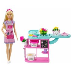 Barbie Набор Флорист с куклой и цветочным магазином