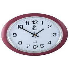Часы настенные овальные PHOENIX P 121026 розовый ободок 40,2х26,2 см