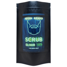 Скраб для тела NEON BEARD "MOUNTAIN MINT" с маслами, гималайской, эпсомской и морской солью 250 гр.