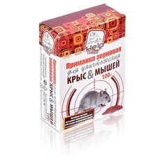 HELP Приманка зерновая для уничтожения крыс и мышей, коробка 100 г (80262) 80262