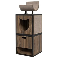 Модульный комплекс Maisonnette "Лофт" с домиком, когтеточкой, лежанкой и ящиком для хранения