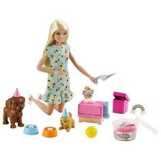 Barbie Кукла с питомцами "Вечеринка"