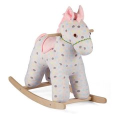 Качалка мягкая Тутси "Зефирка" (розовый/принт "горох")