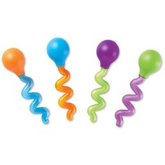 Learning Resources Развивающая игрушка "Пипетки - Ловкий головастик", 4 элемента