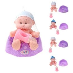 Игровой набор "Мой малыш", в комплекте кукла-пупс 25см, предм. 2 шт Shantoy Gepay 200106021 Наша Игрушка