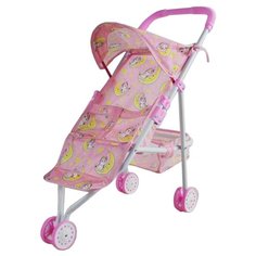 Коляска прогулочная Единорог, с крышей, металлическая Shantoy Gepay M0609-9 Наша Игрушка